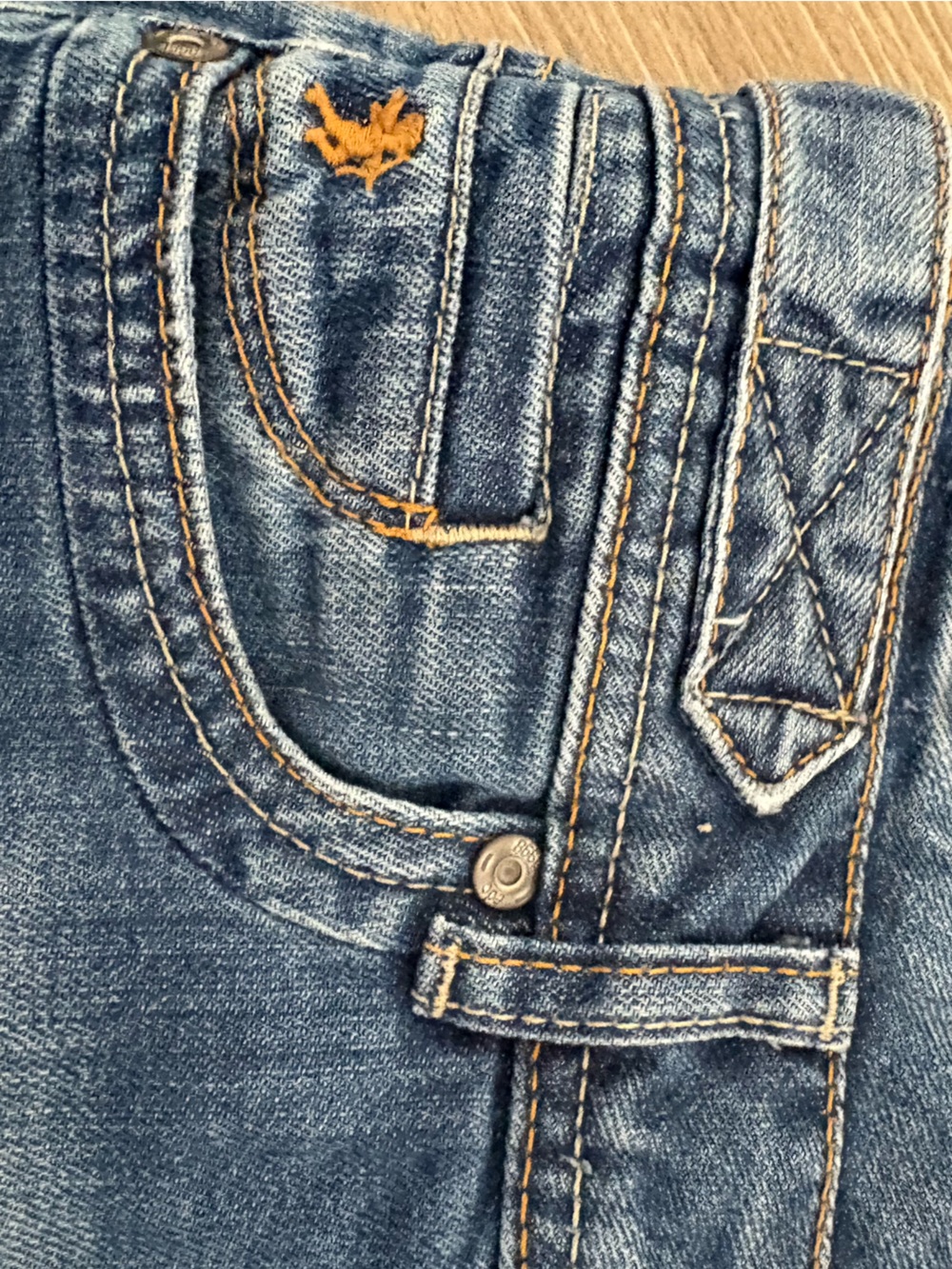Esprit Blue Denim Mini Skirt with Double Button Waist - Picture 7 of 10